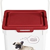 Контейнер для корма Lucky Pet Собаки 434212621 (5.3 л, бордовый)