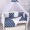 Постельное белье Amarobaby Baby Boom КПБ-3-Белые-медведи (синий)