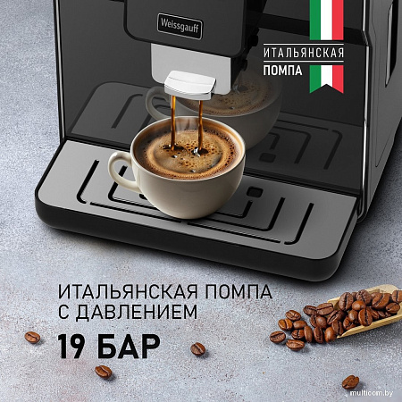 Кофемашина Weissgauff WCM-330 TFT Touch Cappuccino Nero