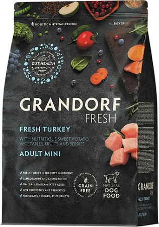 Сухой корм для собак Grandorf Adult Mini Breeds Fresh Turkey&Sweet Potato 1 кг