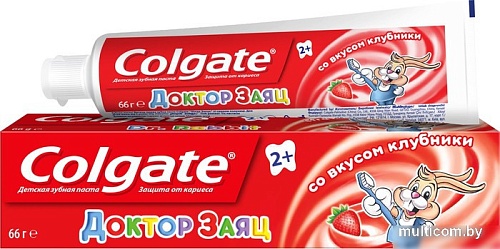Зубная паста Colgate Доктор Заяц со вкусом клубники (66 г)