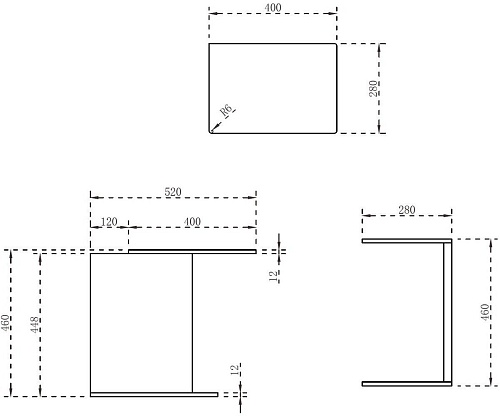 Abber Стойка Stein AS1636 (белый)