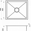 Кухонная мойка AKS Прямоугольная 52x45 (сатин никель)