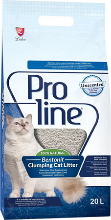 Наполнитель для туалета Proline Unscented без запаха 20 л