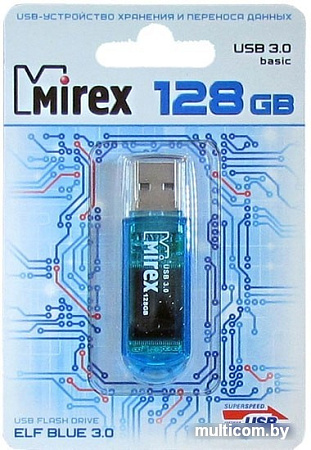 USB Flash Mirex Elf USB 3.0 128GB (синий)