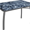Кухонный стол Solt №40 110x70 (кромка серая/ноги усиленные/шелби-дуо серые)