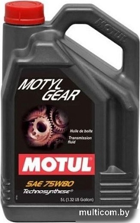 Трансмиссионное масло Motul Motylgear 75W-80 5л
