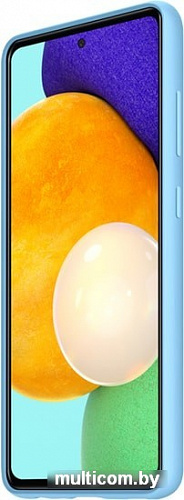 Чехол Samsung Silicone Cover для Samsung Galaxy A52 (синий)