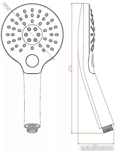 Душевая лейка Esko SPL1103