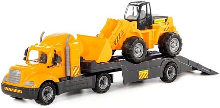 Полесье Майк автомобиль-трейлер + трактор-погрузчик 55743