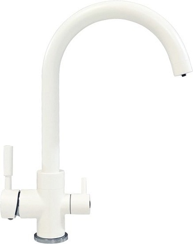 Смеситель Tolero Элара Дуо (белый 923)