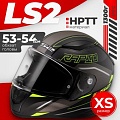LS2 FF353 Rapid 2 Rokku (XS, черный матовый/желтый)