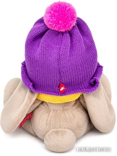 Классическая игрушка BUDI BASA Collection Зайка Ми в шапке и полосатом шарфе SidS-562 (18 см)