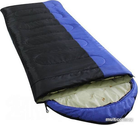 Спальный мешок BalMax Аляска Camping Plus Series -5 (левая молния, синий/черный)