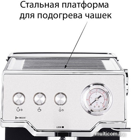 Рожковая кофеварка Pioneer CM112P (черный)