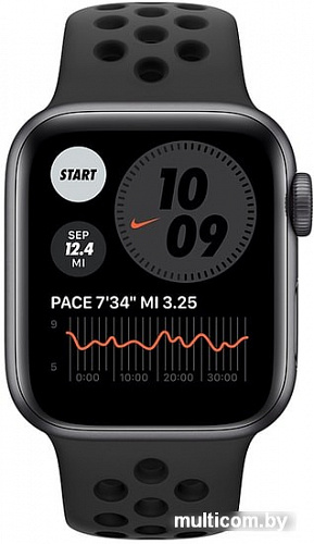 Умные часы Apple Watch Series 6 Nike 40 мм (алюминий серый космос/антрацит)