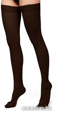 Чулки компрессионные Польза 4002 выше колена 1 кл.к. (р.4 (L), рост2, черный)
