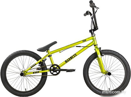Велосипед Stark Madness BMX 2 2025 (ярко-зеленый/черный/черный)