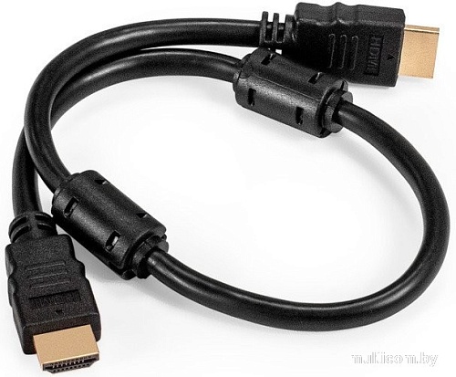 Кабель ExeGate EX-CC-HDMI2-0.5F HDMI - HDMI (0.5 м, черный)