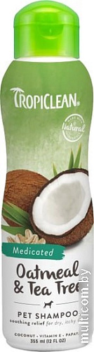 Шампунь TropiClean Oatmeal & Tea Tree 355 мл