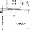 Умывальник Duravit Zencha 55 2373550079