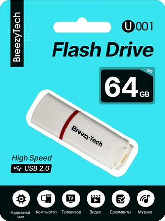 USB Flash BreezyTech U001 64GB (белый)