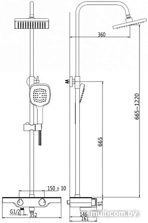 Душевая система Zollen Hegen HE316147415