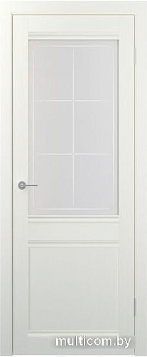 Межкомнатная дверь Юркас Stark ST22 ДО 70x200 (айс, стекло мателюкс матовое квадро)