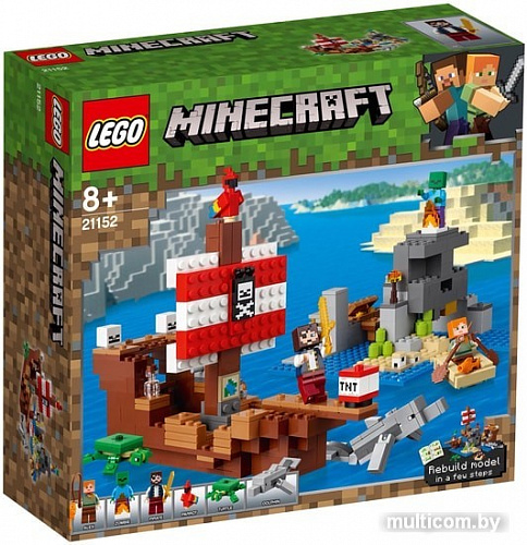 Конструктор LEGO Minecraft 21152 Приключения на пиратском корабле