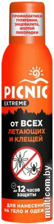 Аэрозоль от насекомых Picnic Extreme от всех летающих и клещей 150 мл
