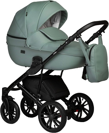 Универсальная коляска Indigo Mio ECO (2 в 1, 03/шалфей кожа)