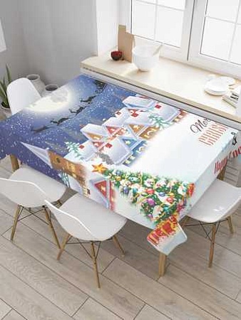 Скатерть JoyArty Снежный городок tc_20307_180x145