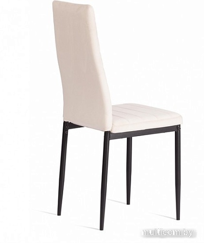 Стул TetChair Easy Chair металл/вельвет (светло-бежевый/черный)