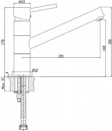 Смеситель IDDIS Velikan VL5WBSGi05