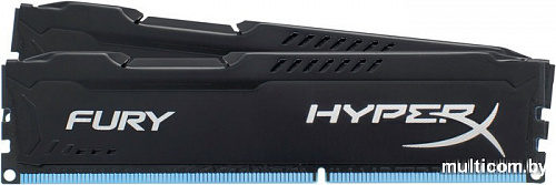 Оперативная память Kingston HyperX Fury Black 2x4GB KIT DDR3 PC3-12800 (HX316C10FBK2/8)