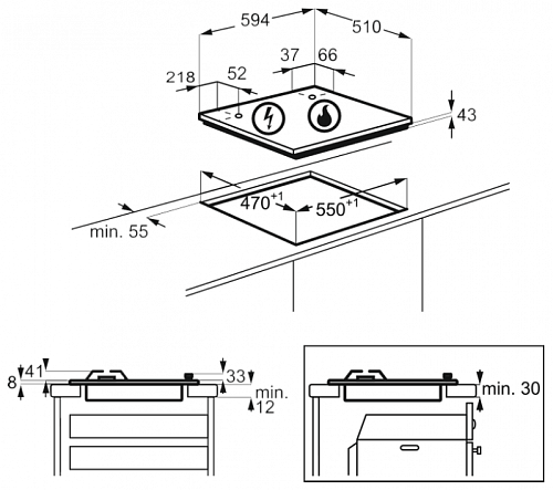 Варочная панель Zanussi GPZ 262 HW
