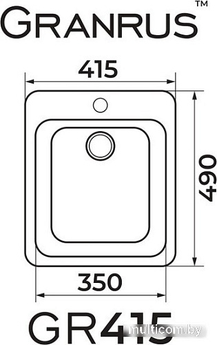 Кухонная мойка Granrus GR-415 (песочный)