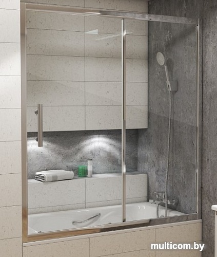 Стеклянная шторка для ванны Grossman GR-150/2 150х140