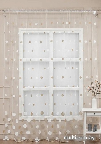 Тюль Amore Mio Вышивка Classic 2.4580-89 3x2.7 м 65346 (брусника)