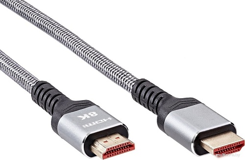 Кабель AOPEN ACG859A-2 HDMI - HDMI (2 м, серый)