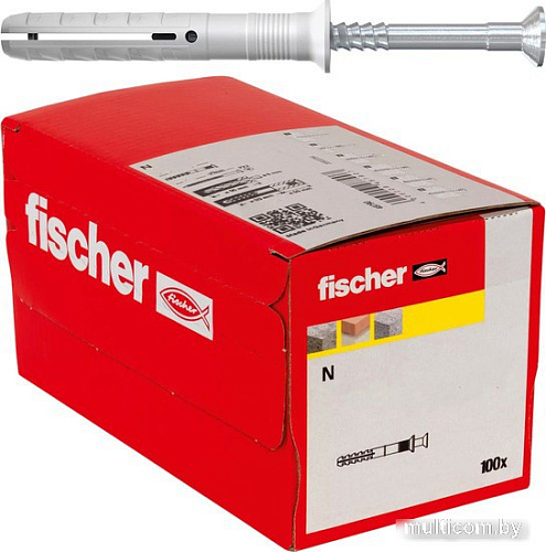 Дюбель-гвоздь Fischer N 6 x 60/30 S 48789 (100 шт)