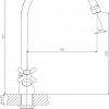 Смеситель Decoroom DR46028 (хром/красный)