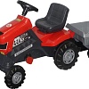 Педальная машинка Полесье Каталка-трактор с педалями Turbo с полуприцепом [52681]