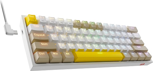 Клавиатура Redragon Fizz Pro (белый/желтый/серый)
