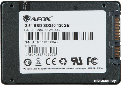 SSD AFOX AFSN5G3BW120G 120GB