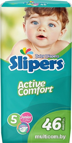 Подгузники Slipers Active Comfort 5 Junior (11-25 кг) 46 шт