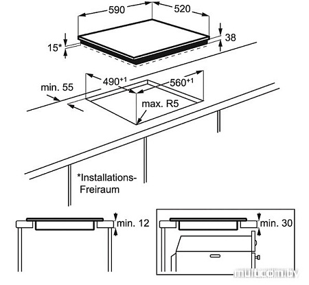 Варочная панель AEG HK565407FB