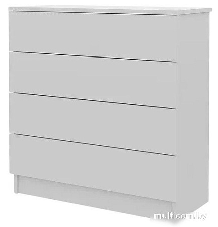 Комод Горизонт Нео 760 4 ящика (белый)