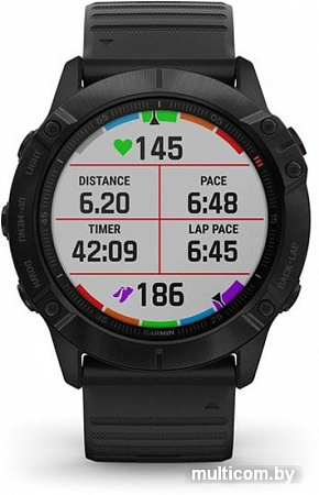 Умные часы Garmin Fenix 6X Pro (серый DLC/черный)