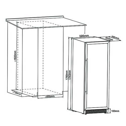 Винный шкаф Cellar Private CP165-2TW